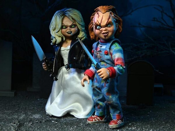 NECA Bride of Chucky: Chucky and Tiffany 8 inch Clothed Action Figure 2-Pack NECA Bride of Chucky: Chucky and Tiffany 8 inch Clothed Action Figure 2-Pack