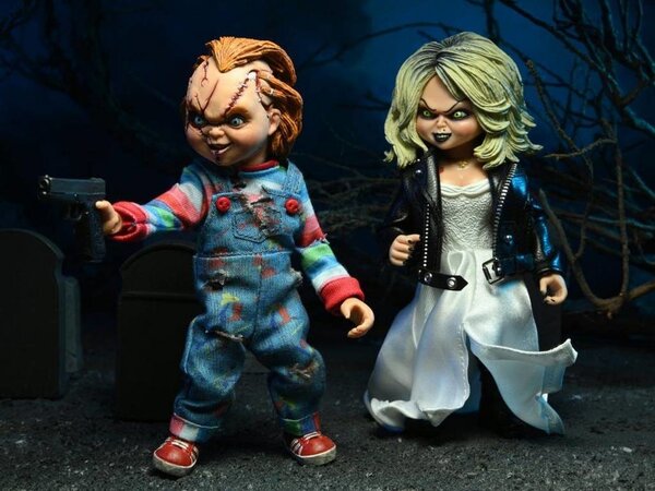 NECA Bride of Chucky: Chucky and Tiffany 8 inch Clothed Action Figure 2-Pack NECA Bride of Chucky: Chucky and Tiffany 8 inch Clothed Action Figure 2-Pack