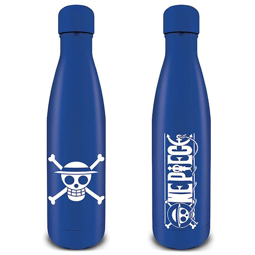 Hole In The Wall One Piece Straw Hat Pirates Emblem - Metal Drink Bottle Hole In The Wall One Piece Straw Hat Pirates Emblem - Metal Drink Bottle