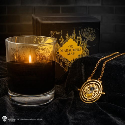 Cinereplicas Karte des Rumtreibers Kerze mit Zeitumkehrerkette - Harry Potter Cinereplicas Karte des Rumtreibers Kerze mit Zeitumkehrerkette - Harry Potter