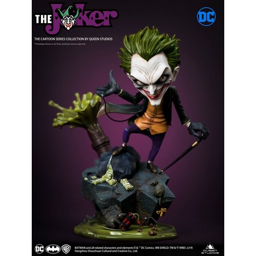 Queen Studios DC Comics: Cartoon-Joker-Statue Queen Studios DC Comics: Cartoon-Joker-Statue
