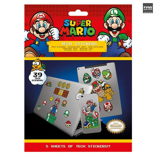 Hole In The Wall Super Mario Mushroom Kingdom- Tech Stickers Hole In The Wall Super Mario Mushroom Kingdom- Tech Stickers