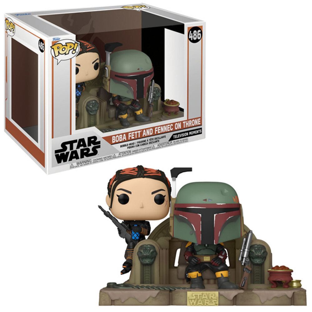 Funko The Mandalorian POP Moment! Vinyl Figures 2-Pack Boba Fett & Fennec Shand Funko The Mandalorian POP Moment! Vinyl Figures 2-Pack Boba Fett & Fennec Shand