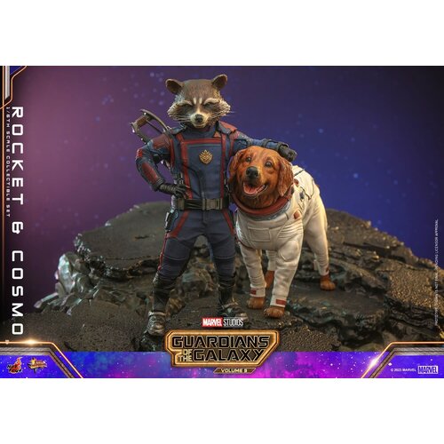 Hot toys Marvel: Guardians of the Galaxy Vol. 3 - Rocket and Cosmo 1:6 Scale Figure Set Hot toys Marvel: Guardians of the Galaxy Vol. 3 - Rocket and Cosmo 1:6 Scale Figure Set