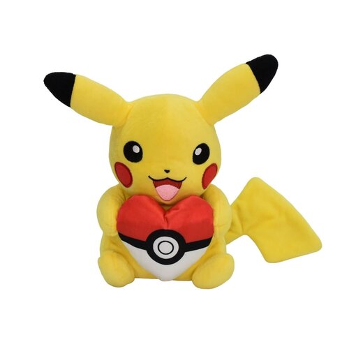 Pokémon Plush- Pikachu with Poké Ball Heart 20cm Pokémon Plush- Pikachu with Poké Ball Heart 20cm