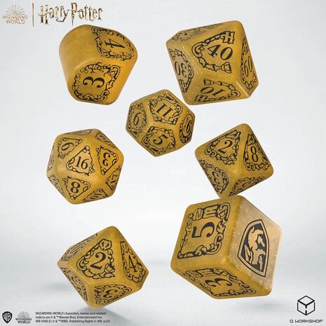 Q Workshop Harry Potter Dice Set Hufflepuff Modern Dice Set - Yellow (7) Q Workshop Harry Potter Dice Set Hufflepuff Modern Dice Set - Yellow (7)