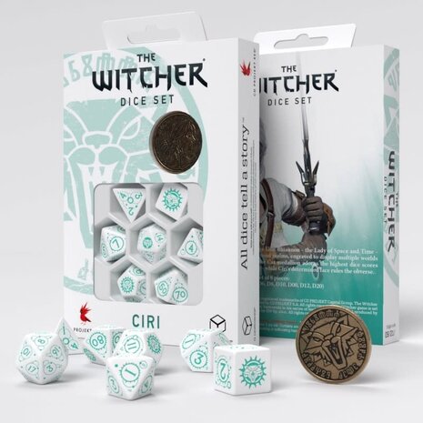Q Workshop The Witcher Dice Set Ciri - The Law of Surprise (7 & unique coin) Q Workshop The Witcher Dice Set Ciri - The Law of Surprise (7 & unique coin)