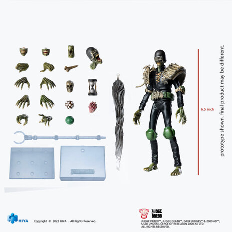 Hiya Toys Judge Dredd: Judge Death 1:12 Scale Action Figure Hiya Toys Judge Dredd: Judge Death 1:12 Scale Action Figure