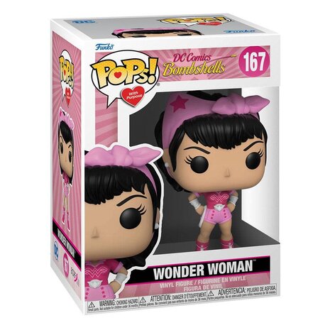 Funko Pop! DC Comics: Breast Cancer Awareness - Bombshell Wonder Woman Funko Pop! DC Comics: Breast Cancer Awareness - Bombshell Wonder Woman
