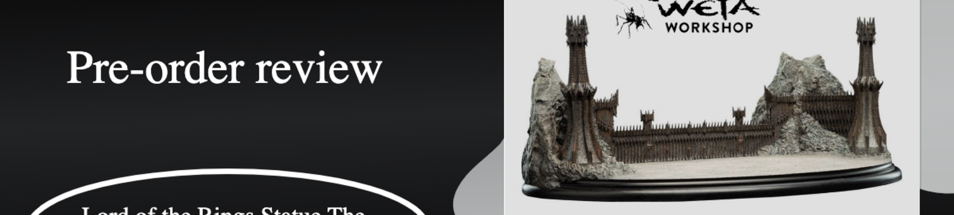 La Porte Noire de Mordor. Aujourd'hui, nous portons notre regard vers une addition attendue dans le monde des répliques de J.R.R. Tolkien : la statue de 15 cm.