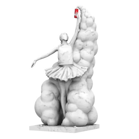 Mighty Jaxx The Beauty of Rebellion by Abell Octovan Statue Mighty Jaxx The Beauty of Rebellion by Abell Octovan Statue