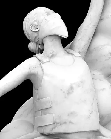 Mighty Jaxx The Beauty of Rebellion by Abell Octovan Statue Mighty Jaxx The Beauty of Rebellion by Abell Octovan Statue