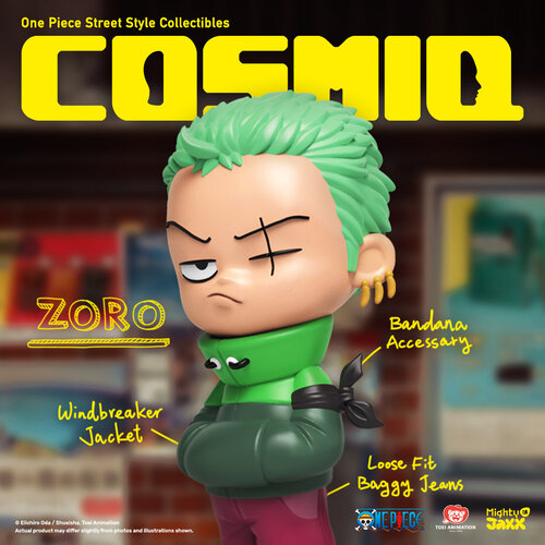 Mighty Jaxx CosmiQ x One Piece: Zoro Statue Mighty Jaxx CosmiQ x One Piece: Zoro Statue