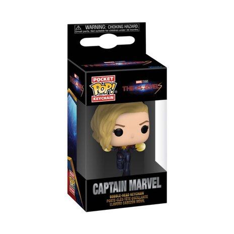 Funko Pop! Keychain: The Marvels - Captain Marvel Funko Pop! Keychain: The Marvels - Captain Marvel