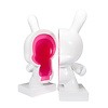 Kidrobot Dunny: Lustre Gloss White & Pink 10 inch Dunny Bookend Kidrobot Dunny: Lustre Gloss White & Pink 10 inch Dunny Bookend