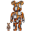 Medicom Toy Banksy: BE@RBRICK Monkey Sign 100% & 400% Figure Medicom Toy Banksy: BE@RBRICK Monkey Sign 100% & 400% Figure