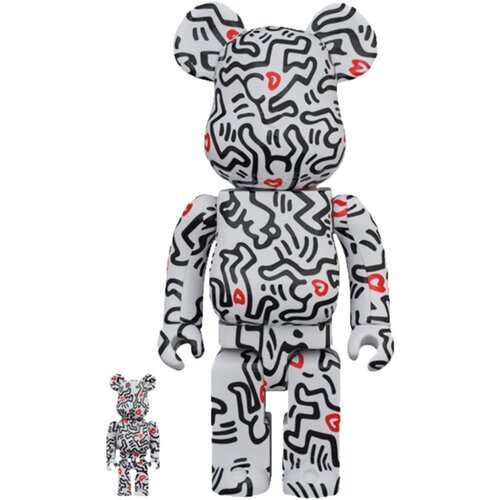 Medicom Toy Keith Haring: BE@RBRICK - Keith Haring #8 100% and 400% Figure Set Medicom Toy Keith Haring: BE@RBRICK - Keith Haring #8 100% and 400% Figure Set