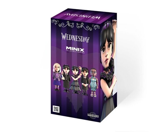 Minix Wednesday: Wave 4 - Wednesday Addams in Dress 5 inch PVC Figure Minix Wednesday: Wave 4 - Wednesday Addams in Dress 5 inch PVC Figure