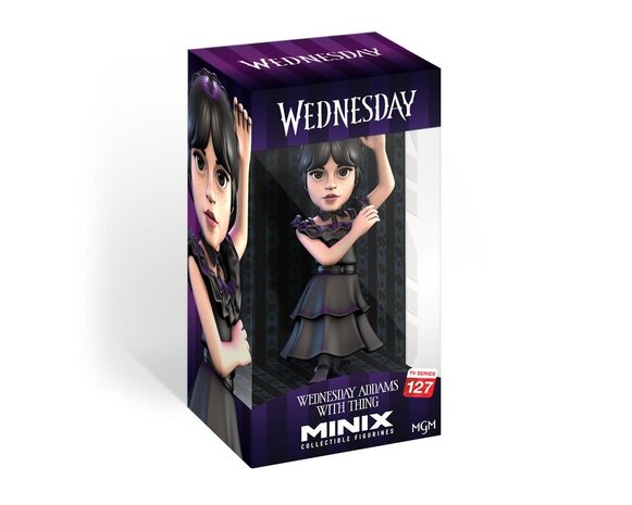 Minix Wednesday: Wave 4 - Wednesday Addams in Dress 5 inch PVC Figure Minix Wednesday: Wave 4 - Wednesday Addams in Dress 5 inch PVC Figure