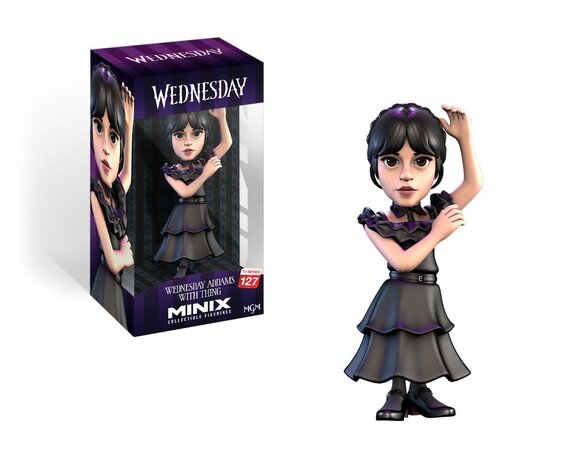 Minix Wednesday: Wave 4 - Wednesday Addams in Dress 5 inch PVC Figure Minix Wednesday: Wave 4 - Wednesday Addams in Dress 5 inch PVC Figure