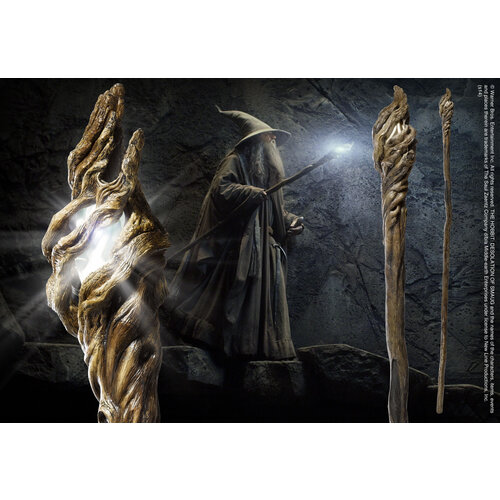 The Noble Collection The Hobbit: Gandalf the Grey Light-Up Staff Replica The Noble Collection The Hobbit: Gandalf the Grey Light-Up Staff Replica
