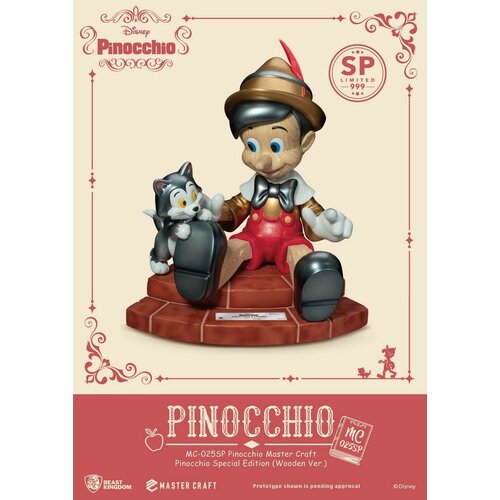 Beast Kingdom Disney: Pinocchio - Master Craft Pinocchio Wooden Version Special Edition Statue Beast Kingdom Disney: Pinocchio - Master Craft Pinocchio Wooden Version Special Edition Statue