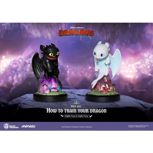 Beast Kingdom How to Train Your Dragon: Night & Light Fury 3 inch Figure Set Beast Kingdom How to Train Your Dragon: Night & Light Fury 3 inch Figure Set