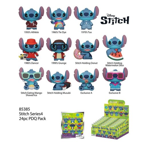 Monogram Disney: Stitch Series 4 3D Bag Clip (prijs per stuk) Monogram Disney: Stitch Series 4 3D Bag Clip (prijs per stuk)