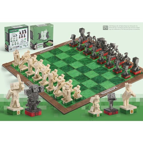 The Noble Collection Minecraft: Overworld Heroes vs. Hostile Mobs Chess Set The Noble Collection Minecraft: Overworld Heroes vs. Hostile Mobs Chess Set