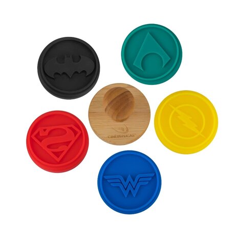 Cinereplicas DC Comics: Justice League - Set of 5 Logo Cookie Stamps Cinereplicas DC Comics: Justice League - Set of 5 Logo Cookie Stamps