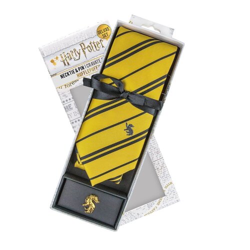Cinereplicas Harry Potter: Deluxe Box Set Hufflepuff Necktie Cinereplicas Harry Potter: Deluxe Box Set Hufflepuff Necktie