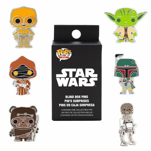 Funko Pop! Pins: Star Wars - Blind Box Enamel Pins (prijs per stuk) Funko Pop! Pins: Star Wars - Blind Box Enamel Pins (prijs per stuk)