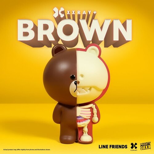 Mighty Jaxx Line Friends: Brown XXRAY PLUS Statue Mighty Jaxx Line Friends: Brown XXRAY PLUS Statue
