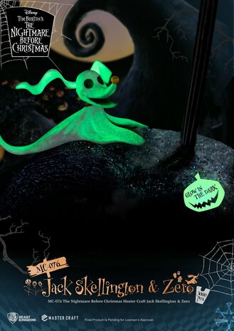 Beast Kingdom Disney: The Nightmare Before Christmas - Master Craft Jack Skellington & Zero Statue Beast Kingdom Disney: The Nightmare Before Christmas - Master Craft Jack Skellington & Zero Statue