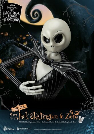 Beast Kingdom Disney: The Nightmare Before Christmas - Master Craft Jack Skellington & Zero Statue Beast Kingdom Disney: The Nightmare Before Christmas - Master Craft Jack Skellington & Zero Statue