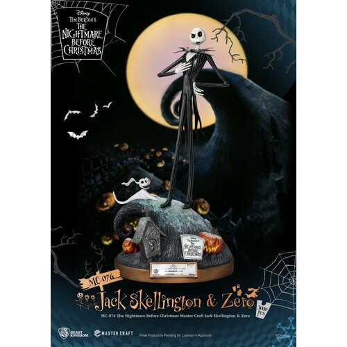 Beast Kingdom Disney: The Nightmare Before Christmas - Master Craft Jack Skellington & Zero Statue Beast Kingdom Disney: The Nightmare Before Christmas - Master Craft Jack Skellington & Zero Statue
