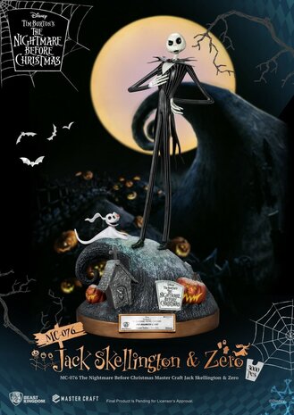Beast Kingdom Disney: The Nightmare Before Christmas - Master Craft Jack Skellington & Zero Statue Beast Kingdom Disney: The Nightmare Before Christmas - Master Craft Jack Skellington & Zero Statue
