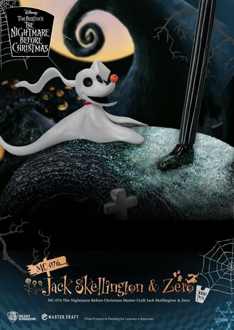 Beast Kingdom Disney: The Nightmare Before Christmas - Master Craft Jack Skellington & Zero Statue Beast Kingdom Disney: The Nightmare Before Christmas - Master Craft Jack Skellington & Zero Statue