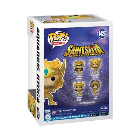 Funko Pop! Animation: Saint Seiya Knights of the Zodiac - Gold Aquarius Hyoga Funko Pop! Animation: Saint Seiya Knights of the Zodiac - Gold Aquarius Hyoga