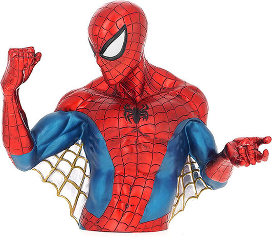 Monogram Marvel: Spider Man Bust Piggy Bank metallic version 20 cm Monogram Marvel: Spider Man Bust Piggy Bank metallic version 20 cm