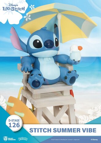 Beast Kingdom Disney: Lilo & Stitch - Stitch Summer Vibe PVC Diorama Beast Kingdom Disney: Lilo & Stitch - Stitch Summer Vibe PVC Diorama