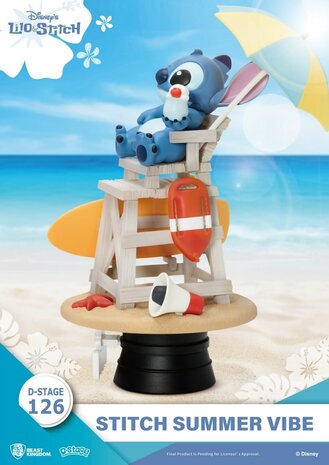 Beast Kingdom Disney: Lilo & Stitch - Stitch Summer Vibe PVC Diorama Beast Kingdom Disney: Lilo & Stitch - Stitch Summer Vibe PVC Diorama