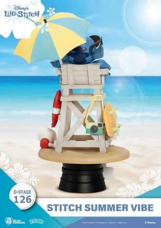 Beast Kingdom Disney: Lilo & Stitch - Stitch Summer Vibe PVC Diorama Beast Kingdom Disney: Lilo & Stitch - Stitch Summer Vibe PVC Diorama