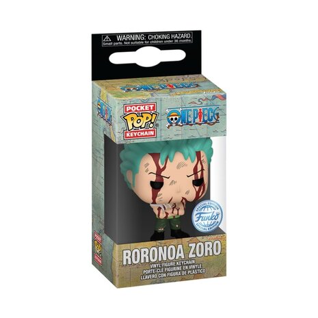 Funko Pocket Pop! Keychain: One Piece - Roronoa Zoro Nothing Happened Funko Pocket Pop! Keychain: One Piece - Roronoa Zoro Nothing Happened