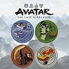 Avatar: The Last Airbender - Set of 4 Embossed Metal Coasters Avatar: The Last Airbender - Set of 4 Embossed Metal Coasters