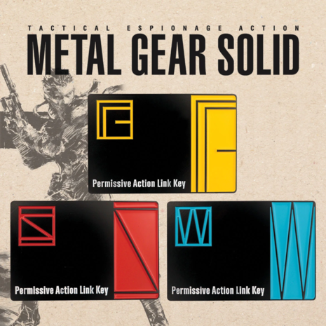 Metal Gear Solid Limited Edition Set of 3 key cards Metal Gear Solid Limited Edition Set of 3 key cards