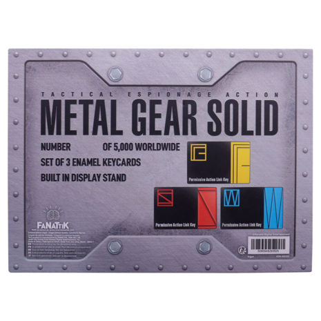Metal Gear Solid Limited Edition Set of 3 key cards Metal Gear Solid Limited Edition Set of 3 key cards
