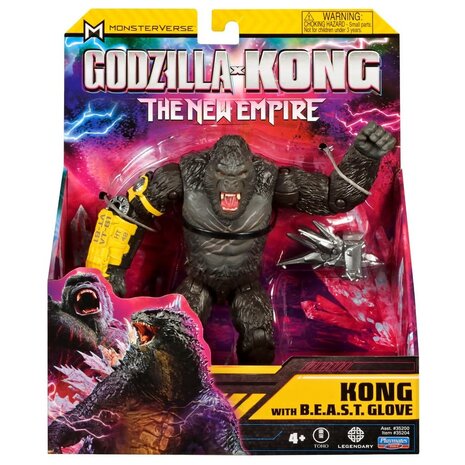 Godzilla x Kong: The New Empire - Kong with B.E.A.S.T Glove 6 inch Action Figure Godzilla x Kong: The New Empire - Kong with B.E.A.S.T Glove 6 inch Action Figure