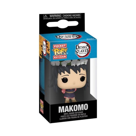 Funko Pocket Pop! Keychain: Demon Slayer - Makomo Flower Headdress Funko Pocket Pop! Keychain: Demon Slayer - Makomo Flower Headdress