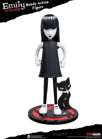 toynami Emily the Strange: Emily 6 inch Bendable Action Figure toynami Emily the Strange: Emily 6 inch Bendable Action Figure
